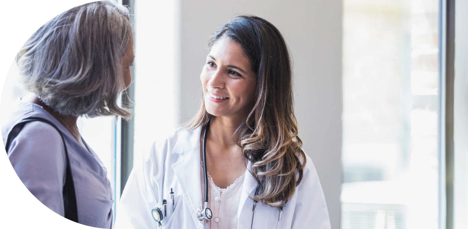 doctor smiling at patient